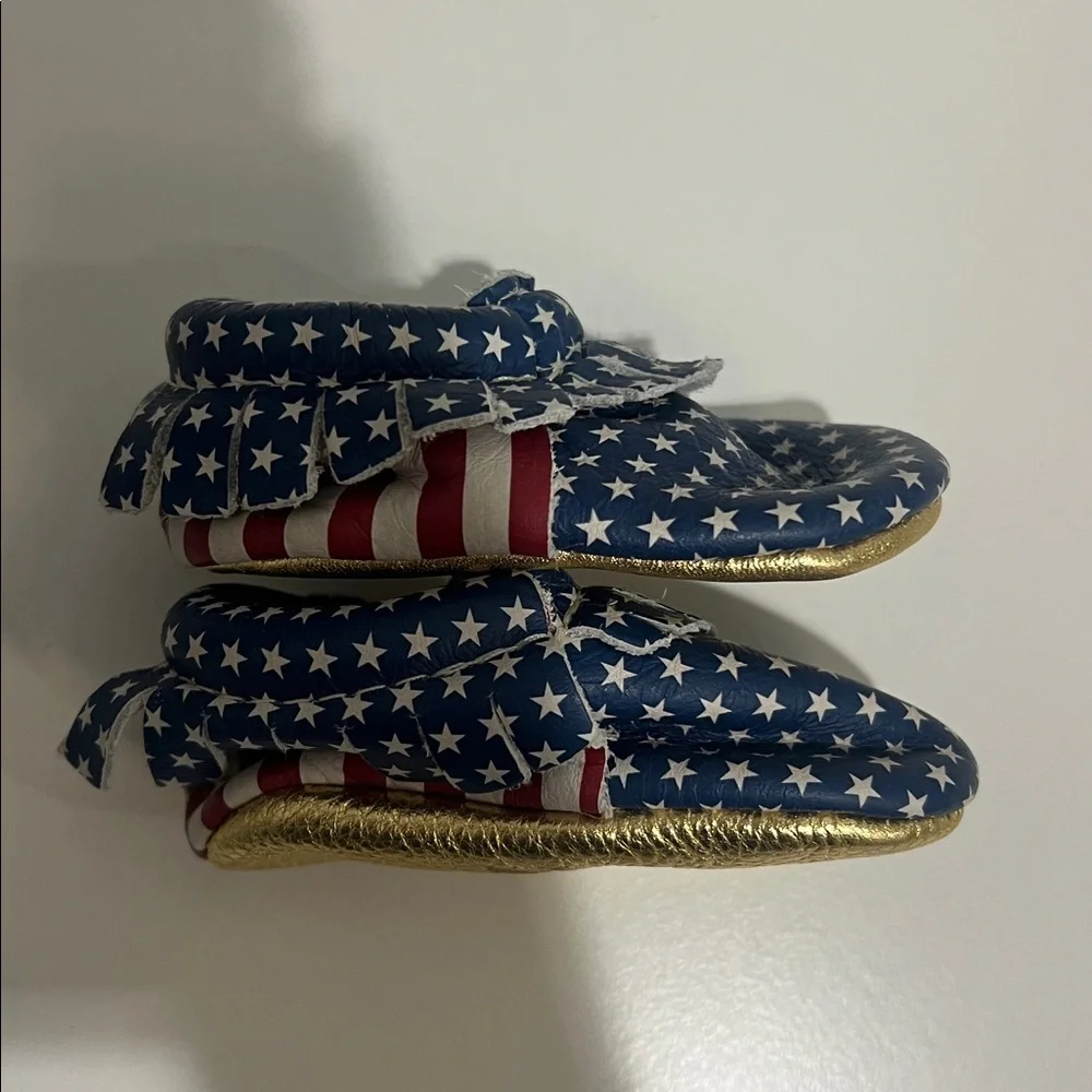 Freshly Picked American Flag Moccasins